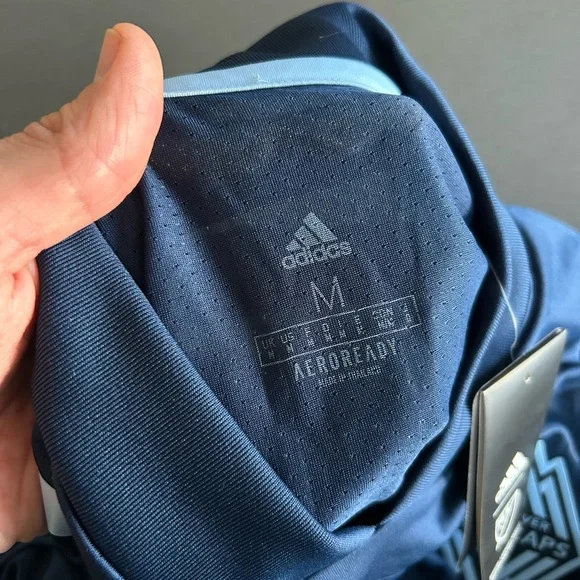 Adidas Vancouver Whitecaps #20 Avery Navy and Light Blue Soccer Jersey - Picture 9 of 9